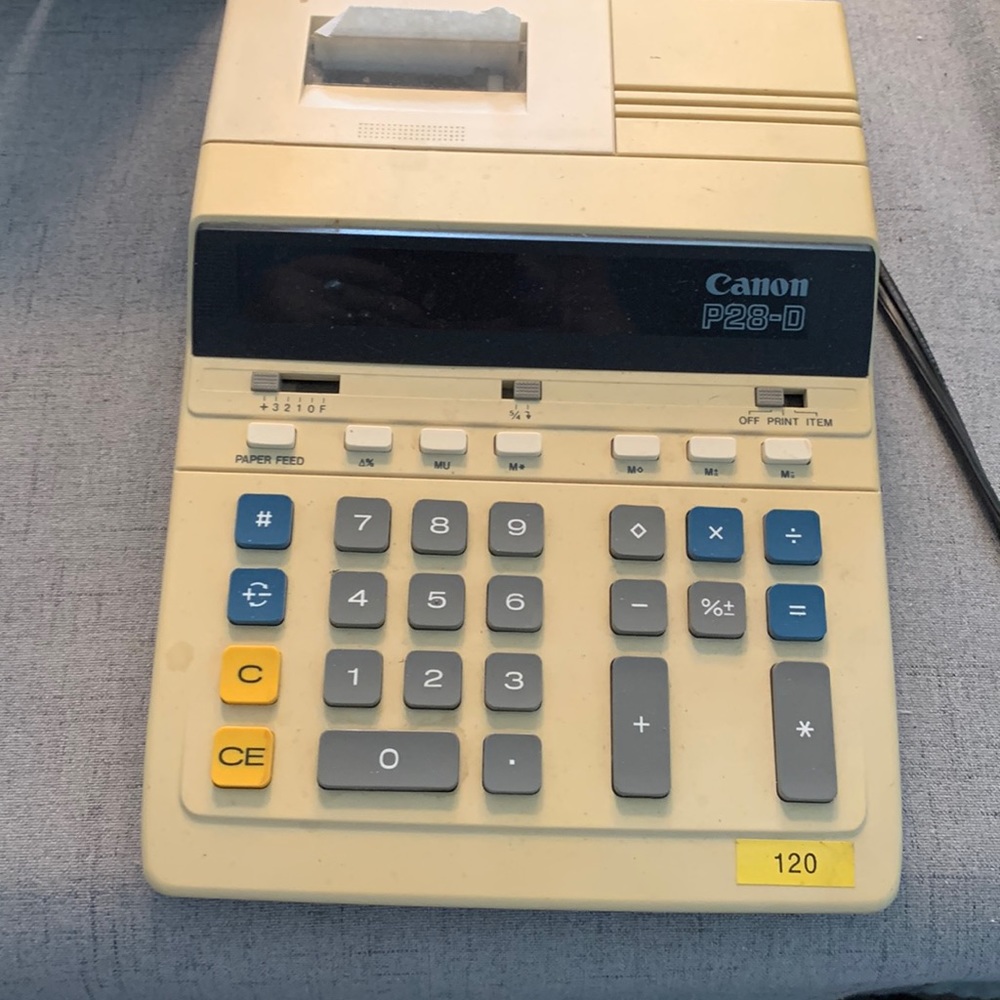 Canon P28-D calculator
